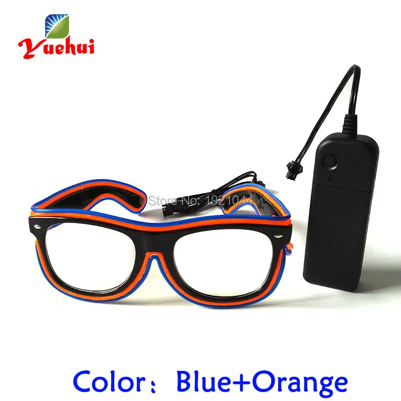 5 стильные модные очки с мигающими светодиодами EL Wire светящиеся солнцезащитные очки светящиеся вечерние декоративные светящиеся очки