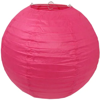 

10pcs per lot hot pink rosy Paper Lantern Lamp Cover Wedding Valentines' Day lampion decoration