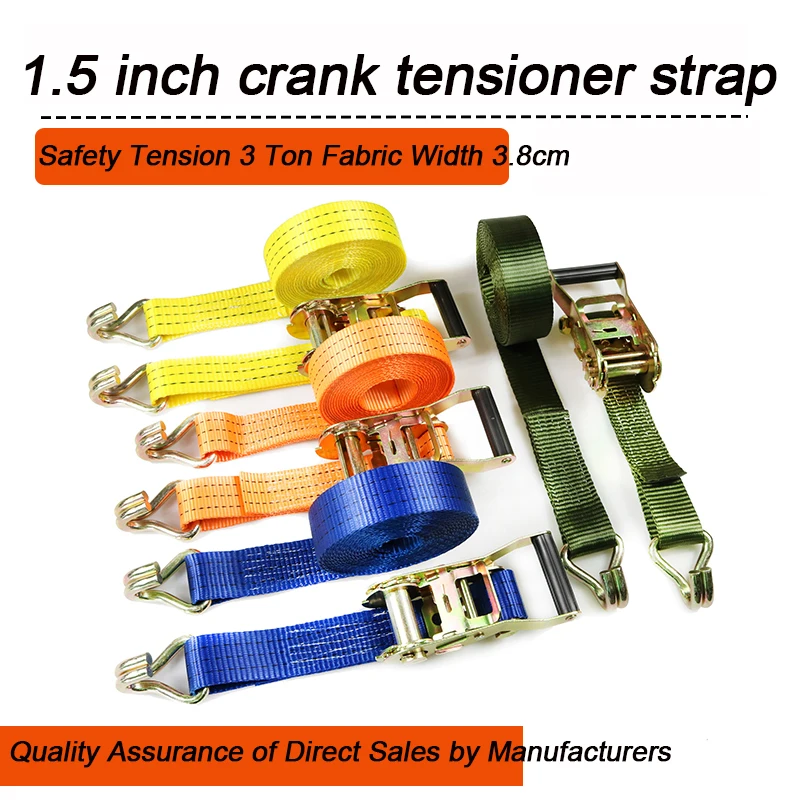 

Cargo strap safety Belt 3 Tons Cargo Bundling Belt Fastener Ratchet Bundling Belt Tightener Auto Tightener Drive