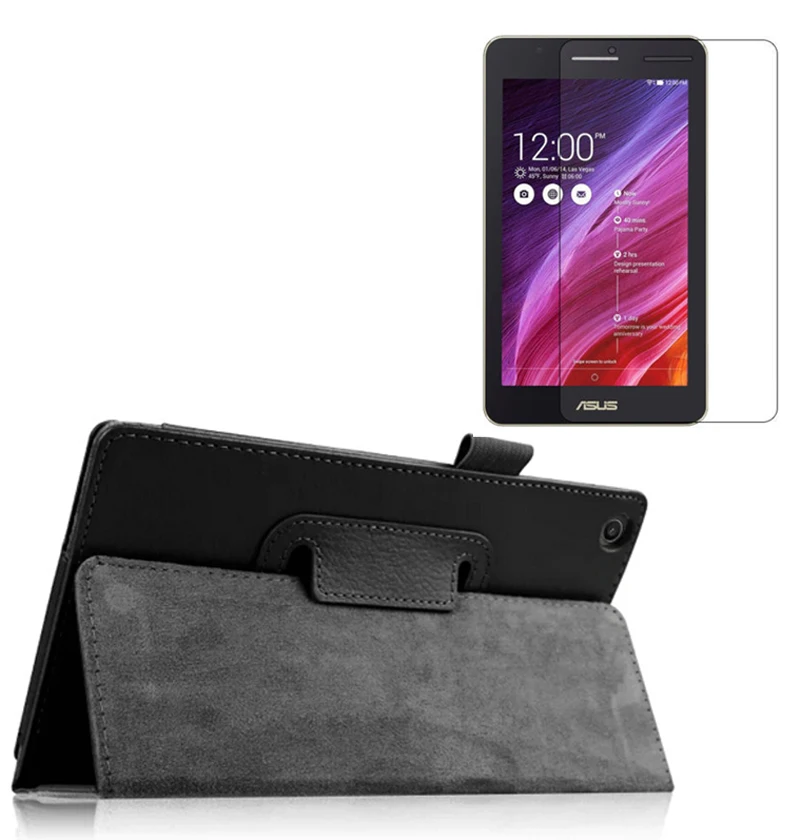 Новый роскошный кожаный защитный чехол Folio Stand + 1x прозрачная защитная пленка для