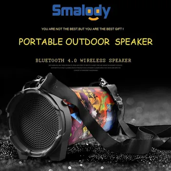 

8W Bluetooth 4.0 Speaker Stereo Bass Wireless 3.5mm Microphone Speakers Outdoor AUX FM Radio TF Hifi Soundbox#H20