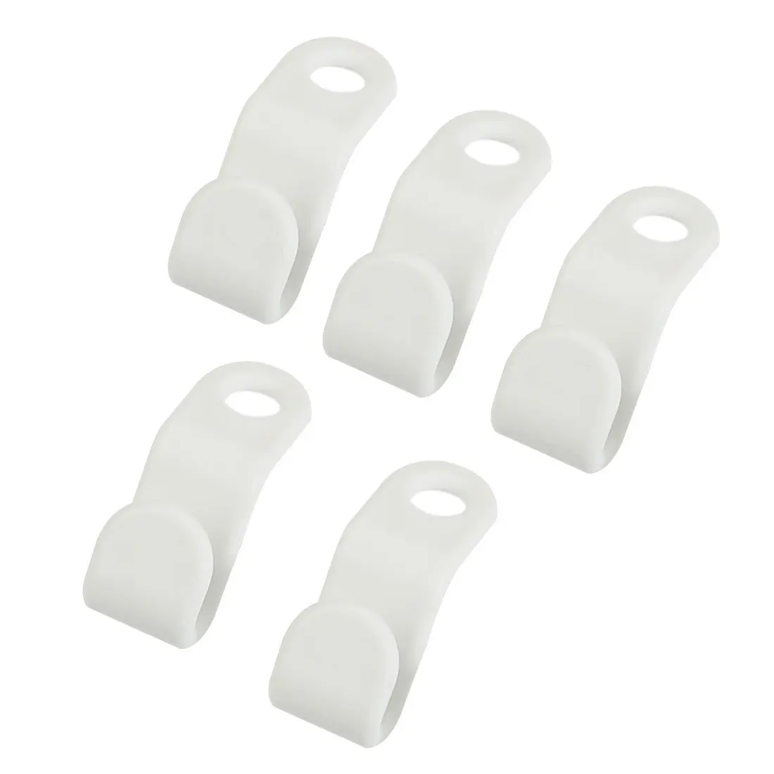 

Home 5 Pieces White Plastic Clothes Hanger Connector Hook