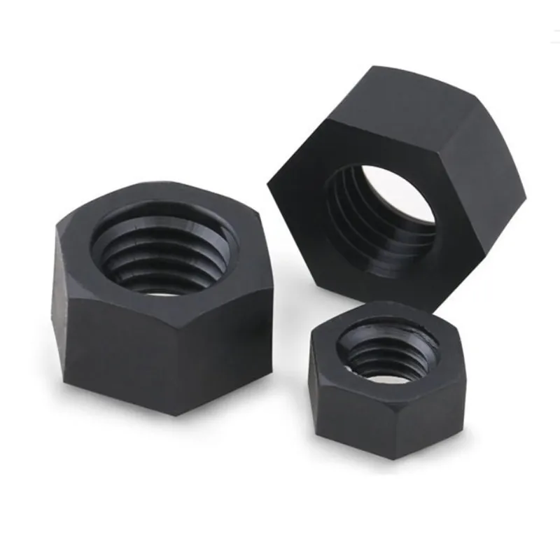 

50Pcs DIN934 M2 M2.5 M3 M4 M5 M6 M8 Black Nylon Hex Nut Hexagon Plastic Nuts NL14