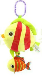 stripe fish Детское автомобильное сиденье в виде игрушки мягкие игрушки для кровати музыкальная игрушка для малышей 0-12 месяцев игрушка для обучения - Цвет: stripe fish