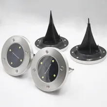 8/12/16 светодиодный солнечный светильник на открытом воздухе Водонепроницаемый сад погребенные светильник на солнечной батарее Мощность Двор садовый декоративный светильник