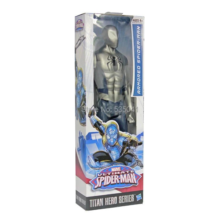 silver spiderman toy