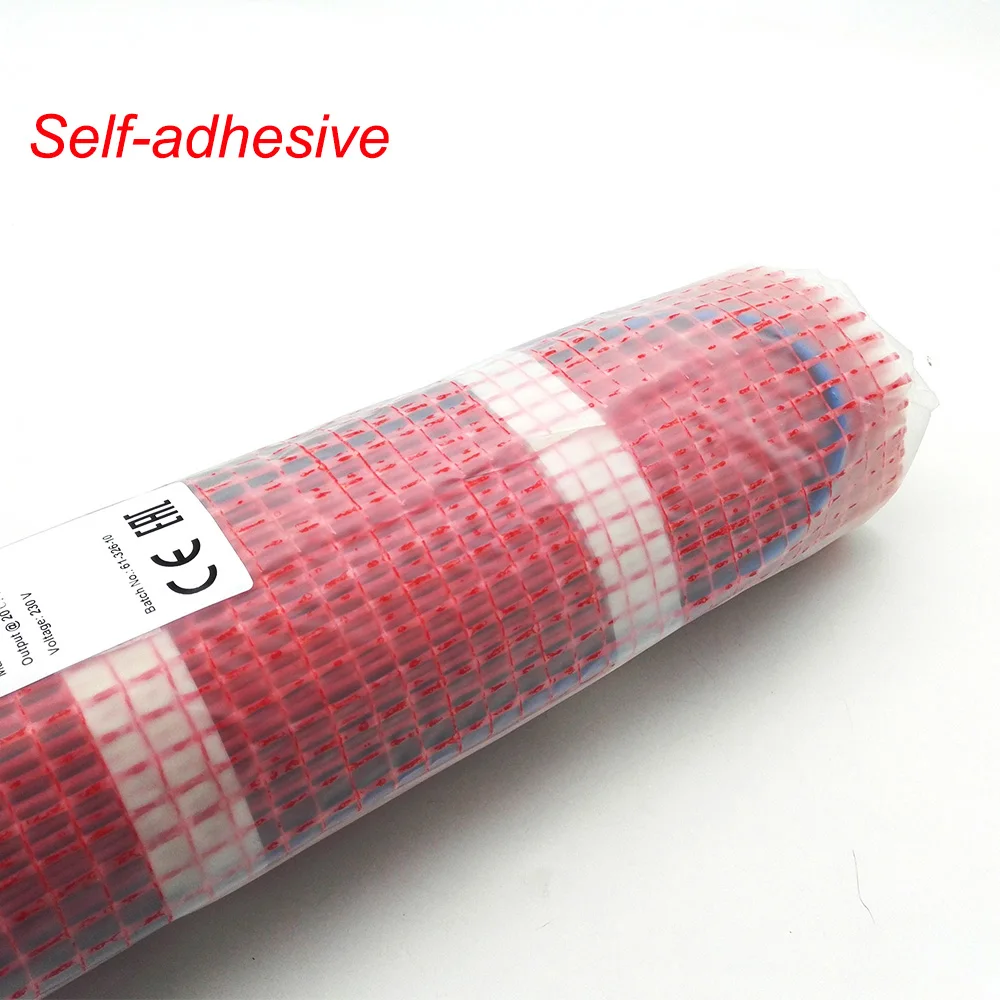 230V Electric Comfortable Underfloor Heating System PVC Sheath Floor Heating Mat Kits 150W (31)