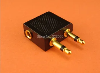 

Aviation Headphone Adaptor 3.5 mono(stereo) jack to 2*3.5 mono plugs