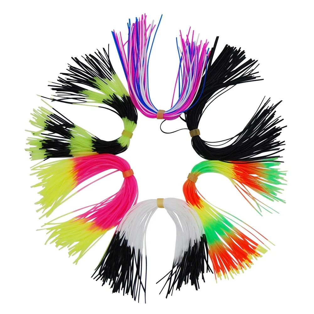 Buy 100Pcs Fishing Rubber Jig Skirts Mixed Color 50