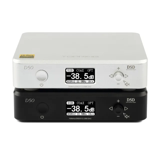 2018 TOPPING D50 MINI HIFI AUDIO Decoding ES9038Q2M *2 USB DAC XMOS XU208 DSD512 32Bit / 768Khz OPA1612