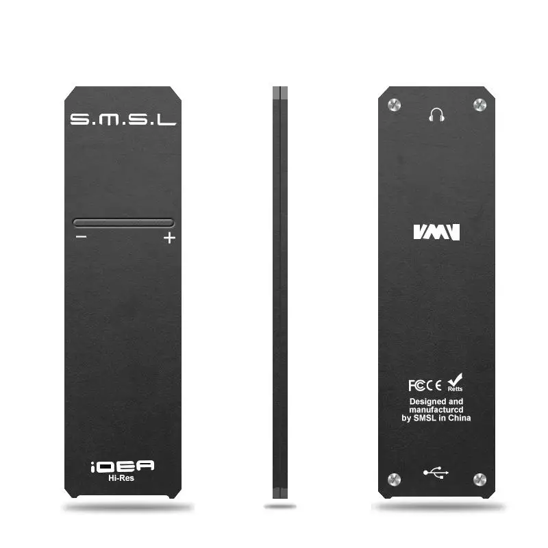

S.M.S.L SMSL iDEA HiFi Audio Portable USB DAC and headphone Amplifier DSD512 32bit 768kHz DAC Black Gray Red