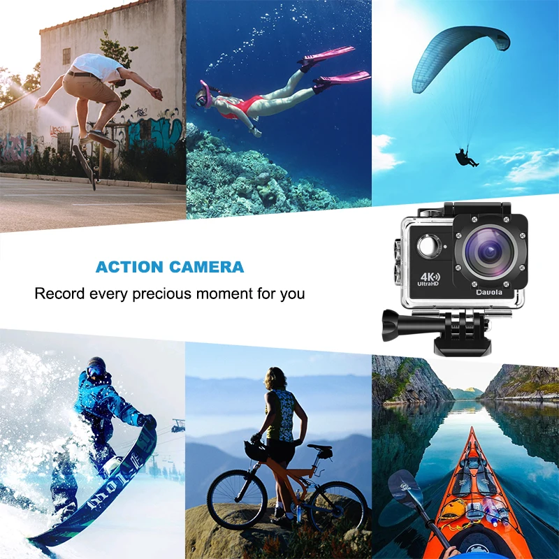 Davola Экшн камера 4 K Wi Fi водостойкий подводный Go Sport HD 1080 P Спорт на открытом воздухе