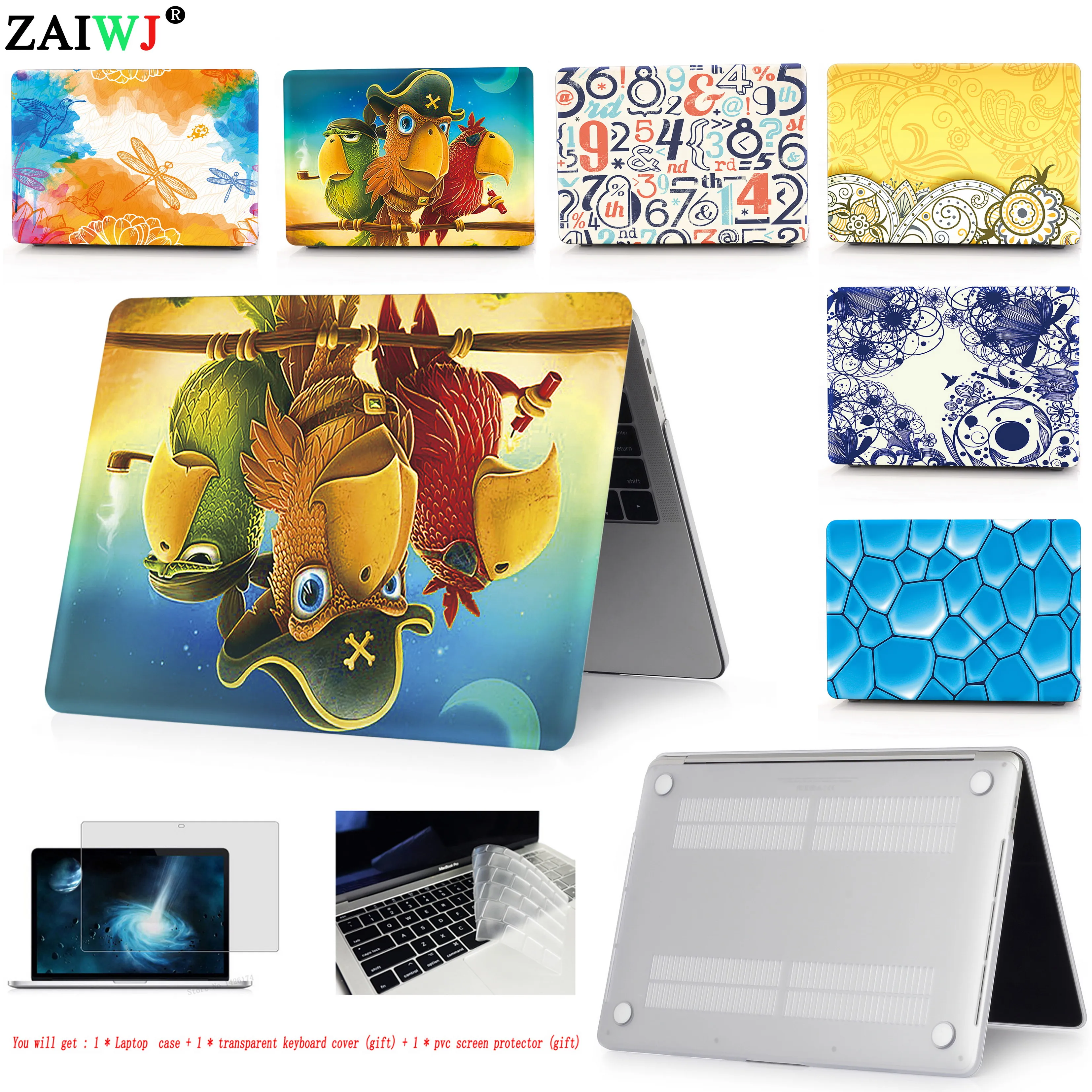 Новый чехол для ноутбука с принтом MacBook Air Pro retina 11 12 13 15 Mac New 3 4 дюймов сенсорной