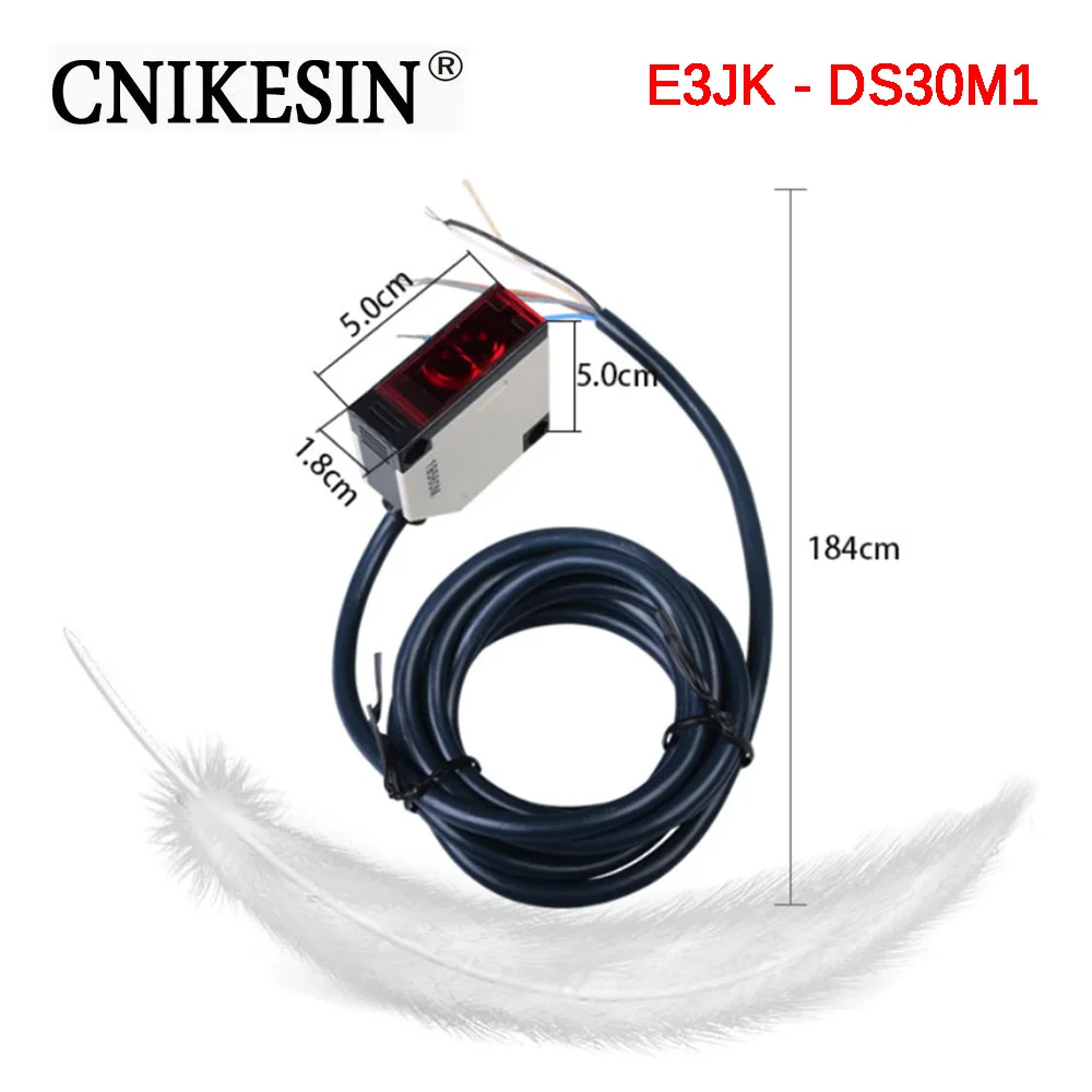 

CNIKESIN Photoelectric switch E3JK - DS30M1 photoelectric sensor DC24V AC220V diffuse reflection type detection distance 30cm