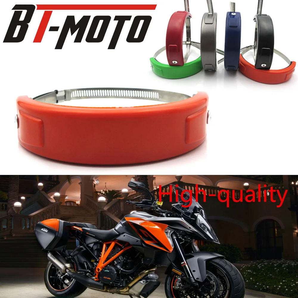 

Motorcycle accessories Silencer Exhaust Oval Exhaust Orange Protector Can Cover For KTM EXC-F/EXC/SX-F 450/350/530/525/500