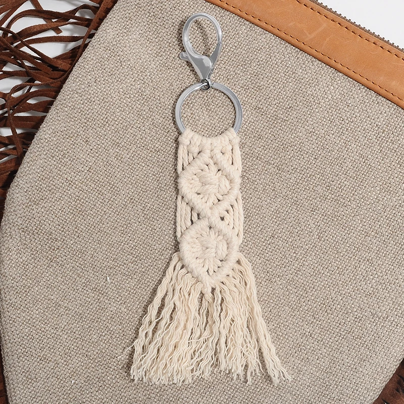 Artilady макраме брелок плетение богемский брелок ручной работы сумка Шарм Бохо ювелирные изделия Idear для друзей мамы женщин