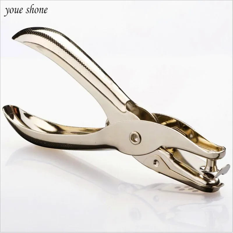 

YOUE SHONE 1Pcs All Metal Materials Hand Hole Punching Single Hole School Office stationery items