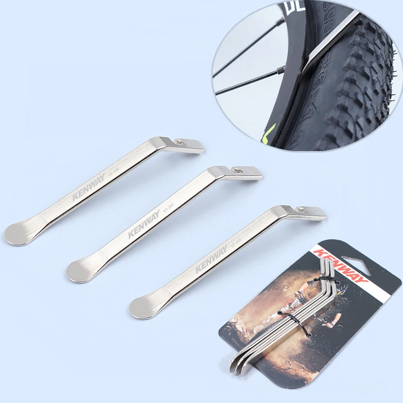 3pcs Cycling Mountain Bike Road Bicycle Metal Alloy Steel Wheel Tyre