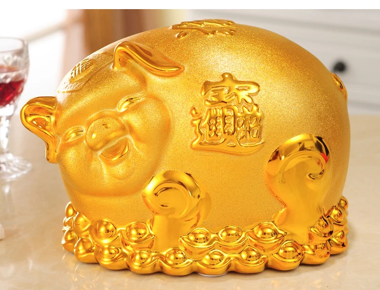 Pig Safe Ceramic Piggy Bank Cartoon Coins Large Safe Money Box Toy Coins Box Ceramic Alcancias Money Saving Box For Kids M5B020