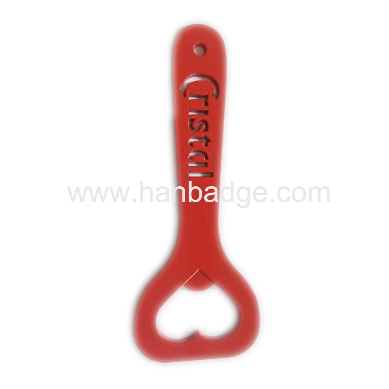 

Custom Bottle Openers Customized Beer Bottle Opener Painted Red Color in Any custom size and Finish