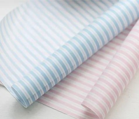 

100 Pcs Stripe Sandwich Wrapping Paper,Greaseproof Wax Coating,Baking Food Hamburger Soap Packaging BE51
