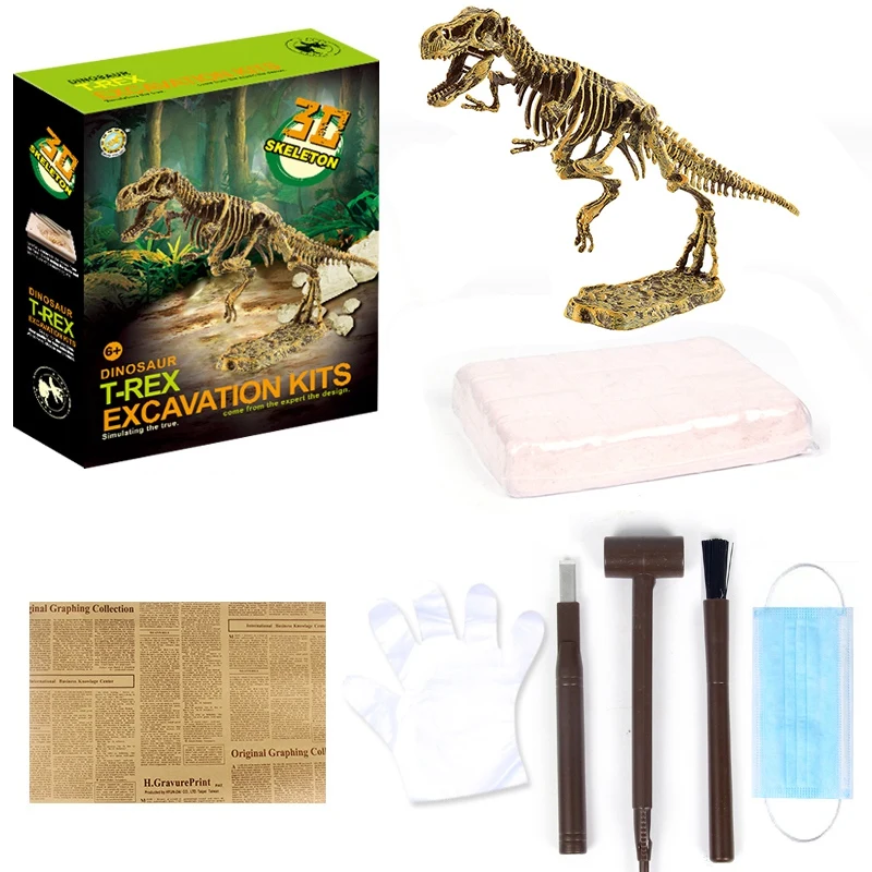Раскопки динозавров Kits-3D кости динозавров