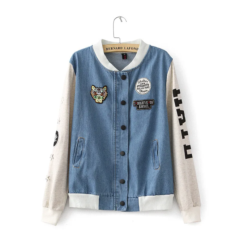 baseball denim jacket