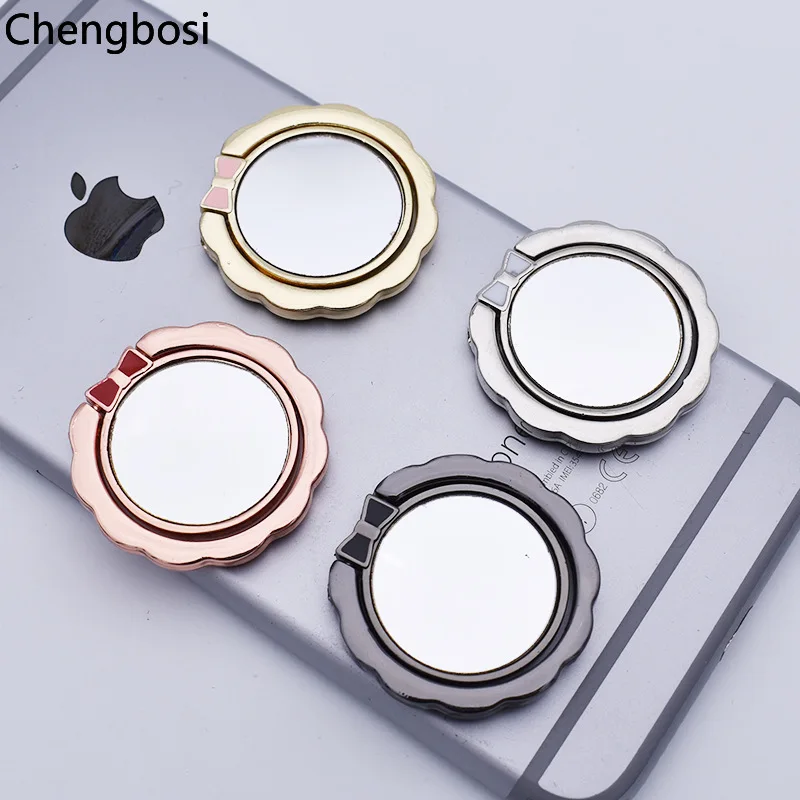 General Mirror Phone Finger Ring Holder 360 Degree Stand for Samsung Xiaomi IPhone X 8 7 6 5S Plus Smartphone Tablet Plain Bague General Mirror Phone Finger Ring Holder 360 Degree Stand for Samsung Xiaomi IPhone X 8 7 6 5S Plus Smartphone Tablet Plain Bague