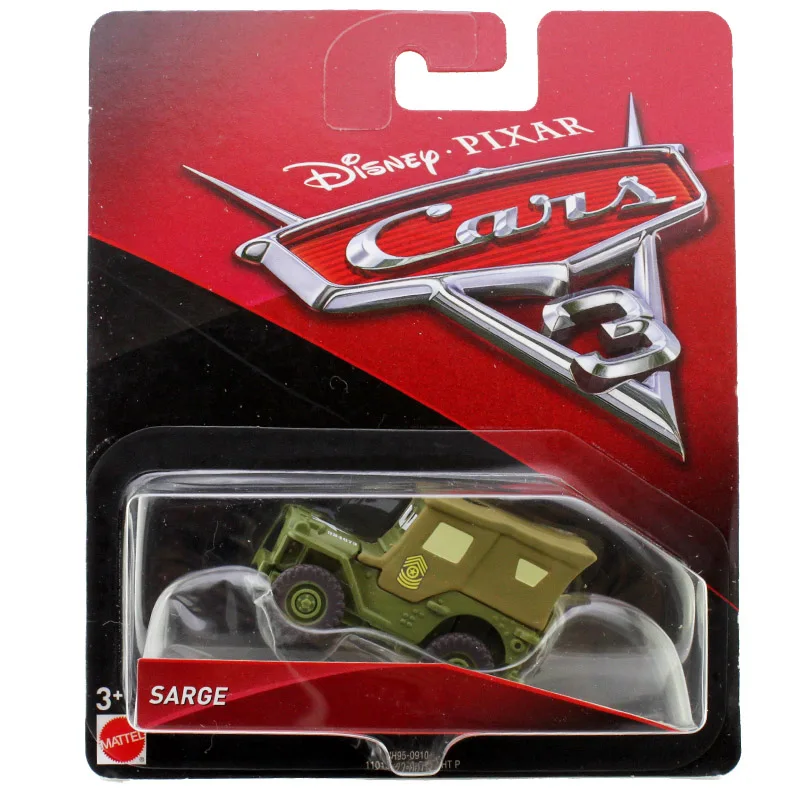 Disney Pixar Cars 3 игрушки Молния Маккуин Джексон Шторм Мастер Мак Крус Diecast металлического сплава модели автомобилей Рождественский подарок для мальчиков - Цвет: Sarge