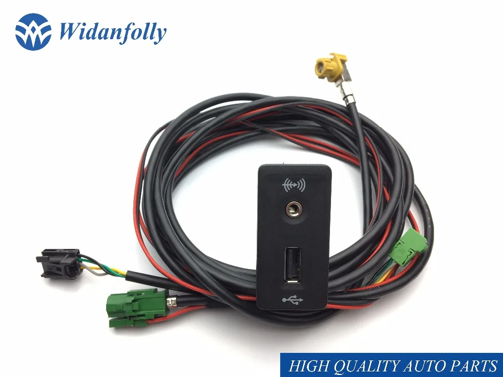 Wiganfolly CarPlay MDI USB AMI instalar el arnés de enchufe para Golf 7 MK7 5G0 035 222 E 5G0035222
