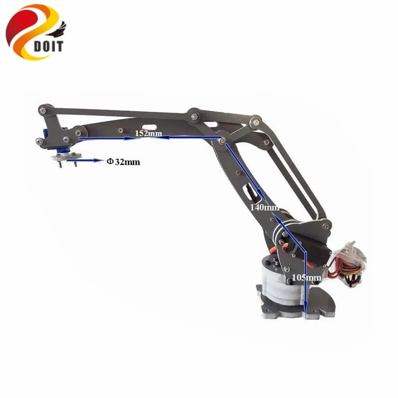 

Official DOIT Robotic Arm 4 Axles Stacker Servos Controlled Palletizing Model Controller