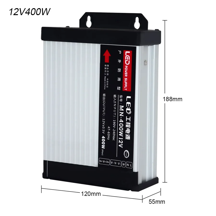 12V400W