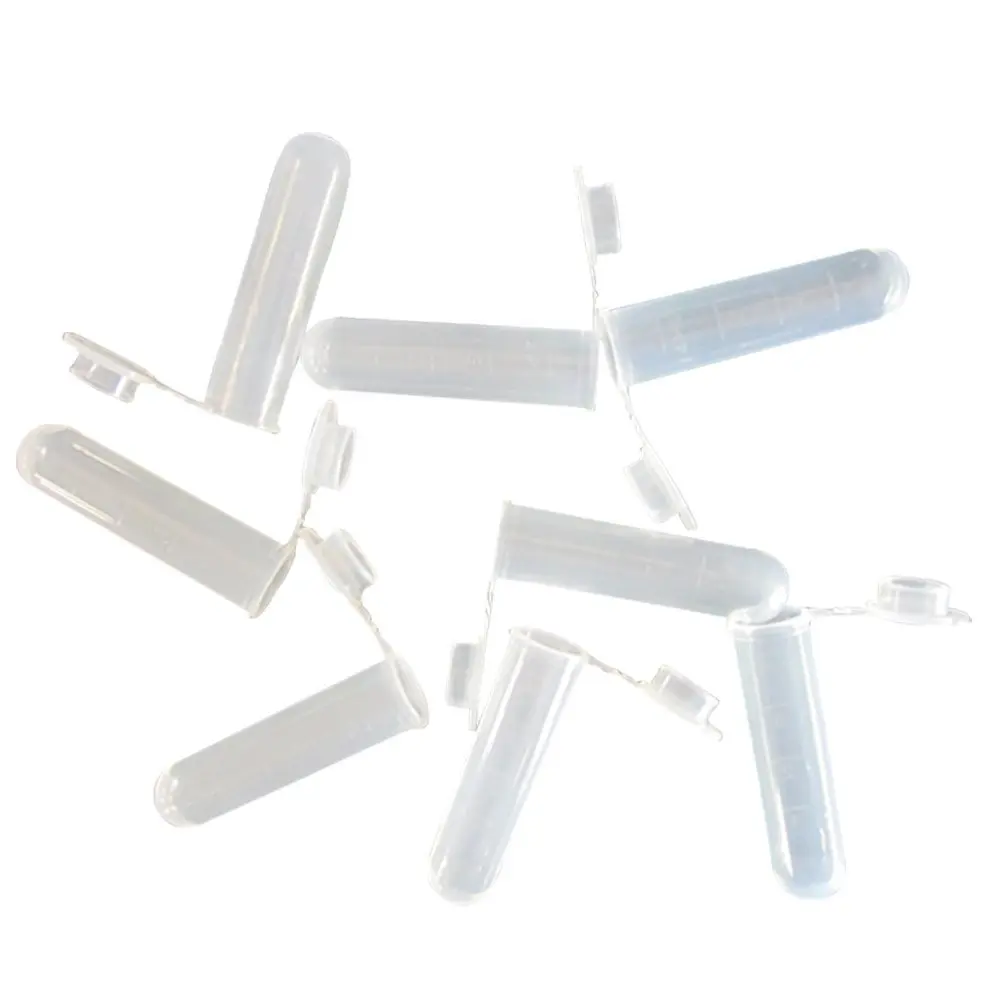 Round Bottom MicroCentrifuge Tube with Lid Graduated Clear 2ml 500pcs