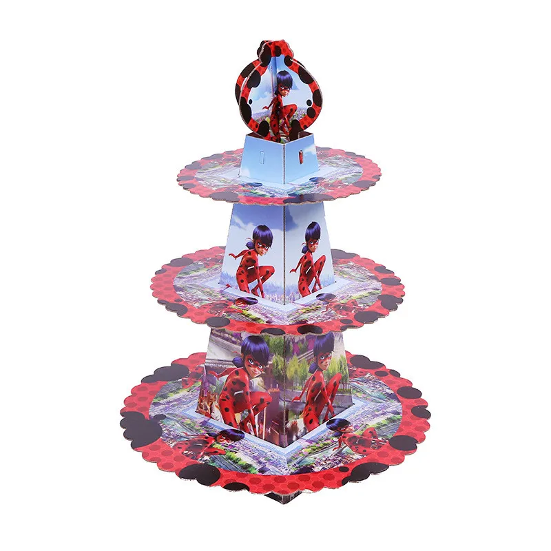 

Children's Birthday Party Decoration 1pcs Cake Stand Party Supplies Ladybug Theme Wedding Decoration Girl Party Birthday