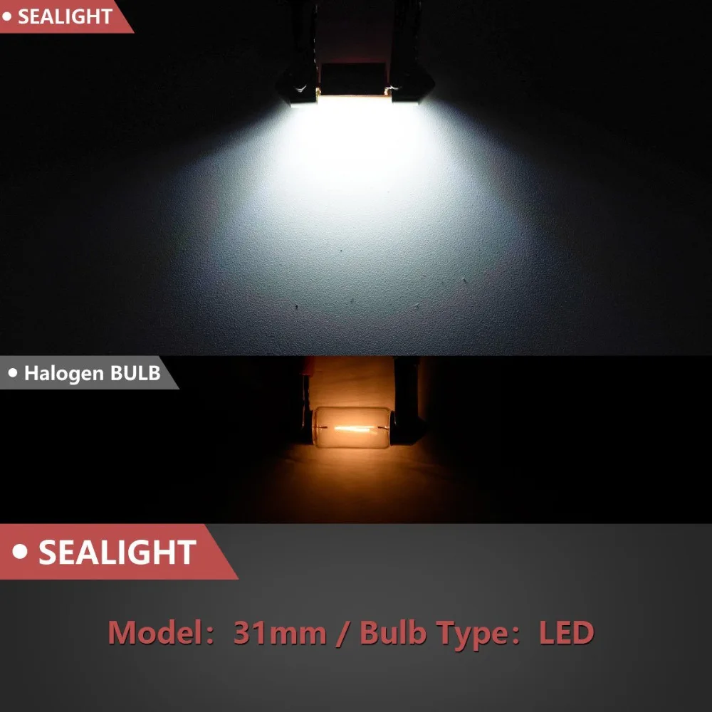 10 шт. гирлянда 31 мм Освещение лампы DE3175 C5W супер яркий 4014 SMD CANBUS ОШИБОК авто
