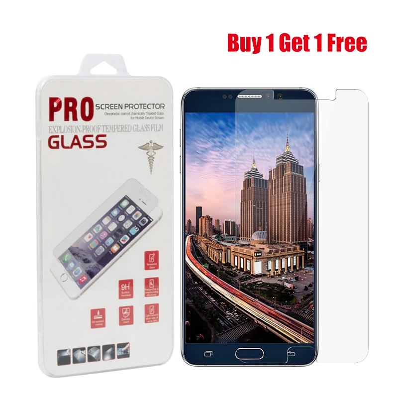 

Hot-Truth 2Pcs/Lot Tempered Glass For Samsung Galaxy Note2 3 note 4 5 S3 S4 S5 S6 Screen Protector Front Glass Protective Film