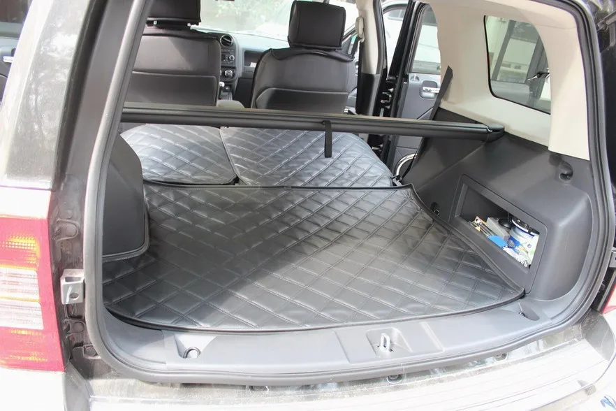 3 шт. Автомобильный задний багажник Грузовой лоток коврик для пола водостойкий синтетический кожаный черный для Jeep Compass 2011 up