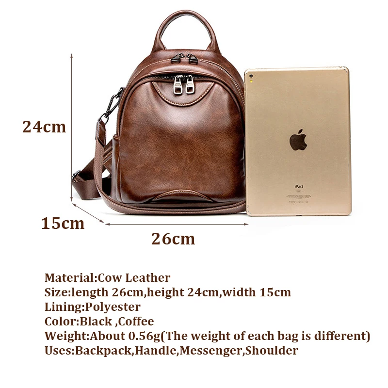 ZROM Women Backpack Female Genuine Leather Backpacks for girls Fashion Teenagers Schoolbag Small Backpack Ladies Shoulder Bags