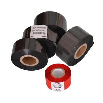 

Black Width 25mm length 100m batch number printer ribbon foil for packing bags