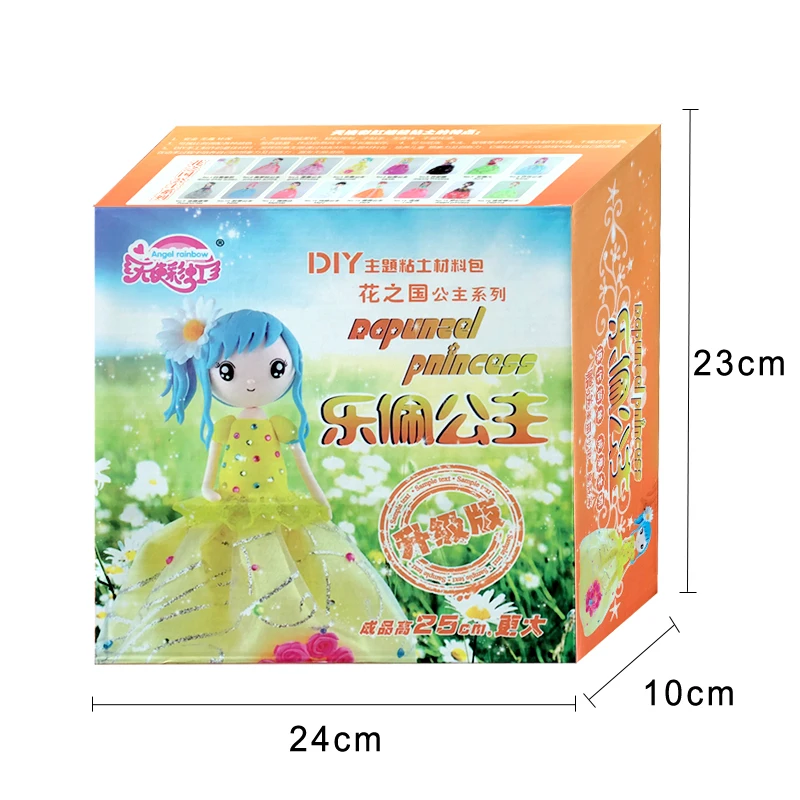 Slime Doll Set Western Style Doll With Dress DIY Colorful Soft Clay Handmade Christmas Presents Education Craft Slime Fluffy Slime Doll Set Western Style Doll With Dress DIY Colorful Soft Clay Handmade Christmas Presents Education Craft Slime Fluffy