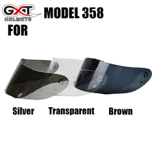 Moto GXT358 Pieno Viso Visiera del Casco Lente Motocross Casco Visiere Viso Scudo di Colore