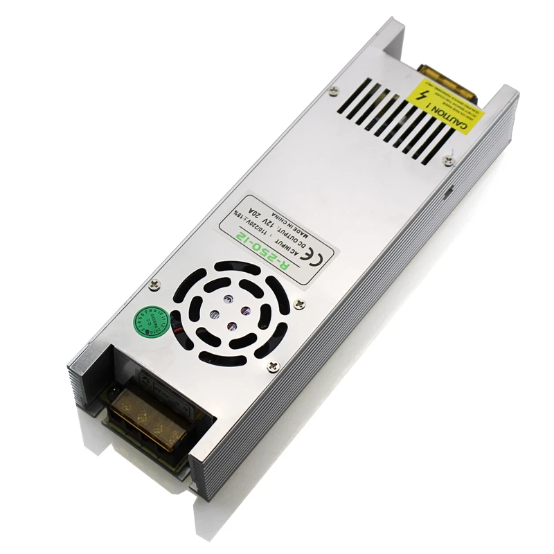 

12 pcs DC 12V 5A 60W Regulated Switching Power Supply Swich Driver Voltage Transformer for LED Strip Light 220V China supplier