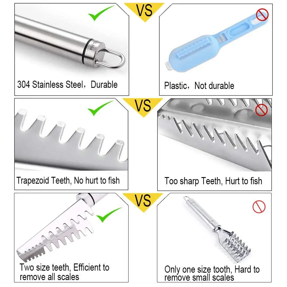 1 шт., рыболовный нож из нержавеющей стали, средство для удаления кожи, очиститель, скребок для рыбы, инструменты для очистки рыбы, инструмент для кухни, морепродуктов