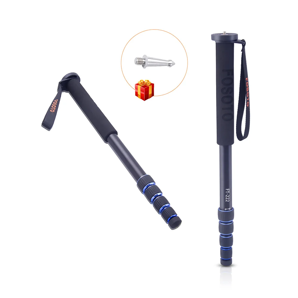 

Fusitu FT-222 Professional Portable Aluminium Camera DSLR Monopod Walking Stick for Canon Nikon Sony DSLR DV with 5 Section