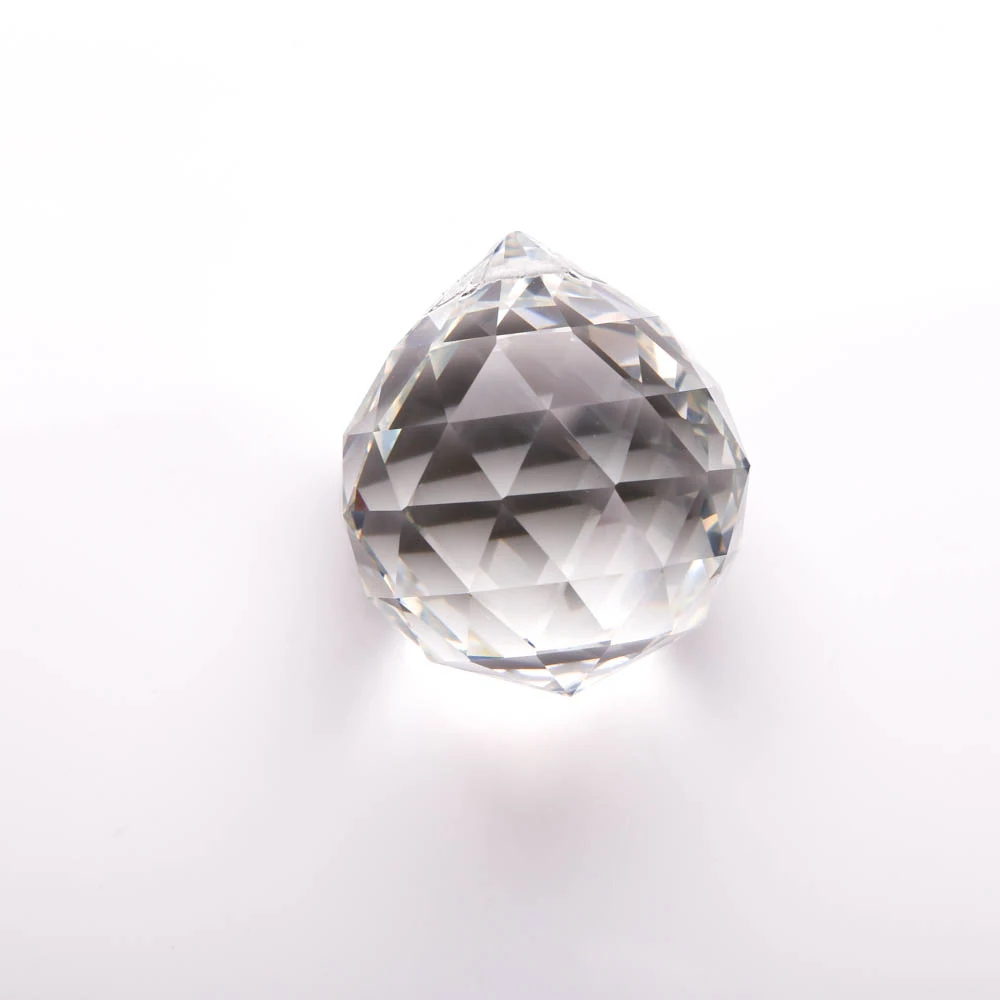 500pcs/lot 15mm Crystal Prism Pendant Ball X mas Faceted Ball Free