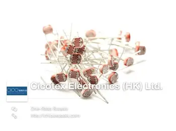 

100pcs/lot Photoresistor 5MM GL5537 LDR Photo Resistors Light-Dependent Resistor CDS5537 GL5537-2 CDS5537-2