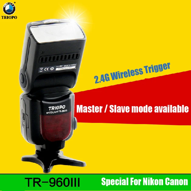 Triopo TR 960 3rd Flash Light For Canon Nikon Camera / Speedlight With