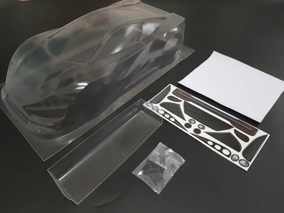 

Team C 1/8 GT Short Chassis Clear Body for 1/8 Xray, HB, Mugen car 325mm