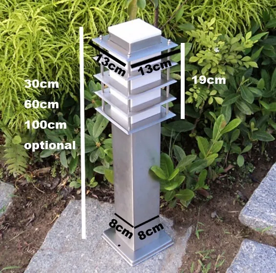 110 В 220 в 12 В 24 в пейзаж газон sward сад нержавеющей открытый сад газон квадратный столб пост светильник столбик лампа