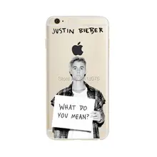 phone case Justin Bieber Fashion Clear Transparent soft silicone TPU cover for Apple iphone 6 6S 6plus 6Splus 7 7plus 5S SE